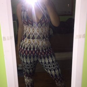 Colorfully printed jumpsuit